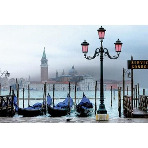 A16012 11CT/14CT/18CT/25CT/28CT oil street patterns Counted Cross Stitch DIY Cross Stitch Kits Embroidery Needlework Sets