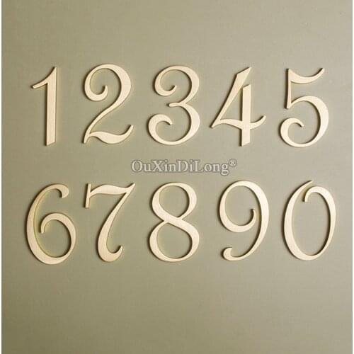 Brand New 1Piece 50mm/1.97'' Pure Brass House Number Address Digits 0~9 Door Plaque Sign Apartment Dormitory House Signs