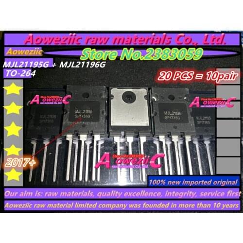 Aoweziic 2017+ 100% new imported original MJL21195G MJL21196G MJL21195 MJL21196 TO-264 high power tube audio paired tube