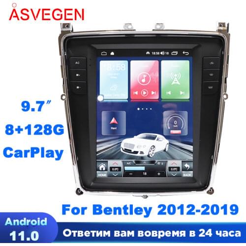Android 10 Car Multimedia Stereo For Bentley 2012-2019 With 4G 64G Video Player Headunit Player Android Car GPS Navigation