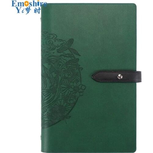 A6 Loose-leaf Hand Book Retro Korean Creative Notebook Notepad Student Diary Book Business Notebook Print Logo Memo Pad N309