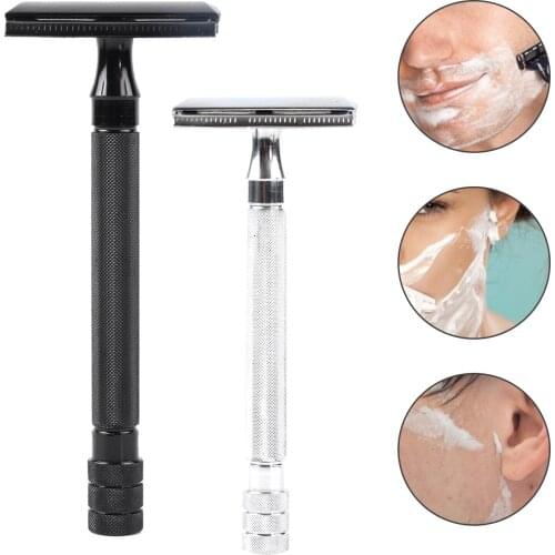 Razor Blade For Men Face Care Safety Blades Shaving Razor Dual Edge Razor Manual Classic Beard Tools Shaver Brush Hair Removal