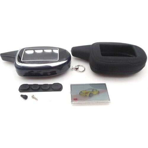 M7 case keychain + LCD display + Silicone Case for scher-khan magicar 7 Lcd remote controller auto alarm