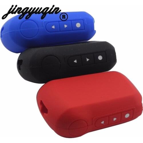 Jingyuqin Key Fob Cover for Starline A92/A94/V62/A62/A64 Silicone Key Case Russian Two Way Car Alarm LCD Remote Control A92