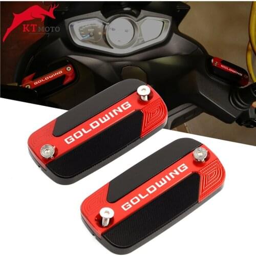 For HONDA Goldwing 1800 1500 VTX 2012-2018 High quality Motorcycle CNC Aluminum Front Brake Reservoir Fluid Tank Oil Cup Cover