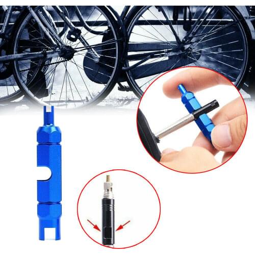 Multifunctional MTB Bike Bicycle Schrader Presta Valve Core Remover Wrench Adapter Tire Tube Extension Rod Tool