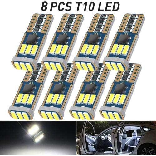 A Pack T10 W5W 194 168 LED Canbus light Bulb No Error led Car Interior Lights For Opel Astra H G J Insignia Mokka Toyota Avensis