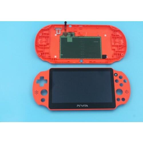 New Original LCD Screen Display With Touch Screen Digitizer Back Cover Housing Shell For PS Vita 2000
