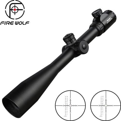 FIRW WOLF 10-40x50 Long Range Riflescope Side Wheel Parallax Optic Sight Rifle Scope Hunting Scopes Sniper Luneta Para Rifle