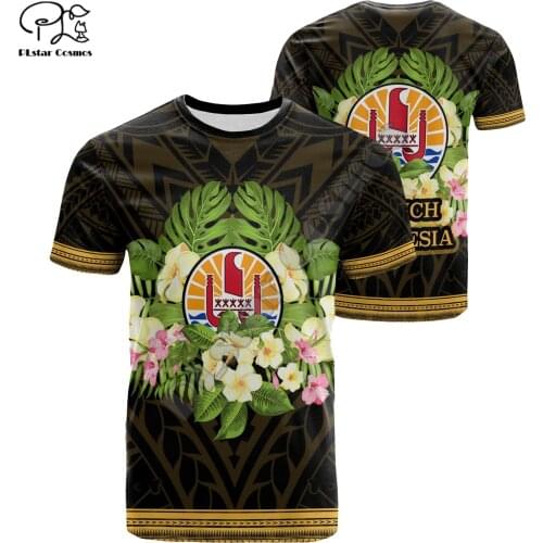 PLstar Cosmos French Polynesia New Fashion 3d Print Men/Women Tahiti T-Shirts Designed Summer Short Sleeve Tee Brand Clothing T8