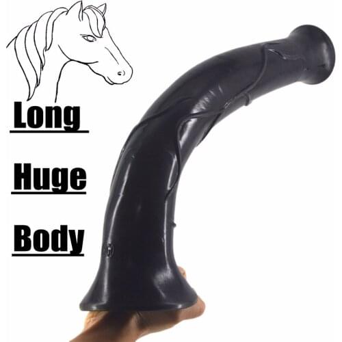 FAAK41.9*5.5cm Super Big black dildo Realistic Giant Flesh Penis Anal Dildos Masturbation Sex Toy For Woman Horse Dildo Sex Shop