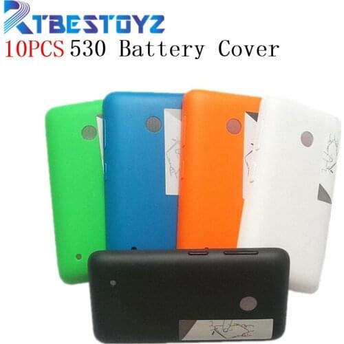 RTBESTOYZ 10PCS/lot Mobile Phone Shell Cover For Nokia Lumia 530 Housing Rear Back Case Battery Cover Door With Side Bottons