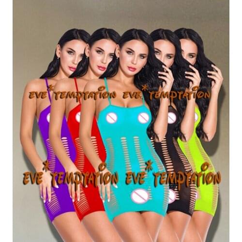 Sexy Mesh Tassel Lingerie Sheer Babydoll dress miniskirt Underwear Chemises Sleepwear Striped Catsuit product Teddies A099