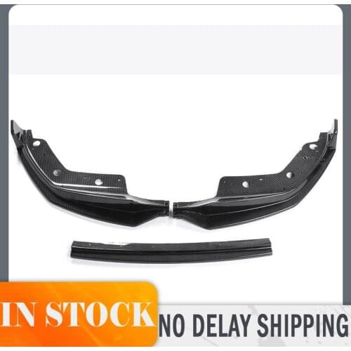 3PCS Car Front Bumper Lip/Back Lip Detachable Body Kit Cover Guard Car Exterior Accessories For BMW 3 Series G20 G21 2019-2020