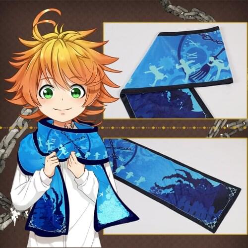 The Promised Neverland Cosplay Yakusoku no Neverland Emma Cosplay Scarf Halloween Carnival Cosplay Costume Accessories