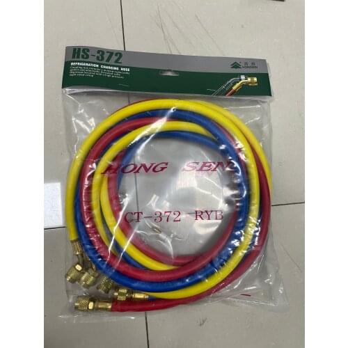 1.8M Refrigeration Charging Hose HS-372 72" HONGSEN Manifold Gauge Hose For R22 R134a R404A R407c R502 R401A