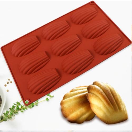 DIY Shell Shaped Silicone Cake Mold /Silicone Chocolate/Madeleine mold /Kids Christmas bakeware Cake Decorating Tools