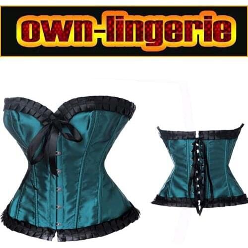 Blue corset and bustier in stock,new arrival corset solid color women top corset w3228