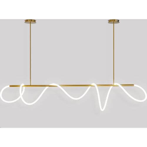 Nordic modern Line Ring Pendant Light Simplicity LED Notes Hanging Lamp LOFT Dining Room Living Room Deco Lighting Home Fixtures