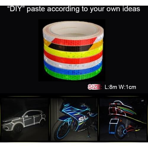 8m DIY reflective sticker warning sticker for XIAOMI MIJIA M365 bike electric scooter motorcycle car universal