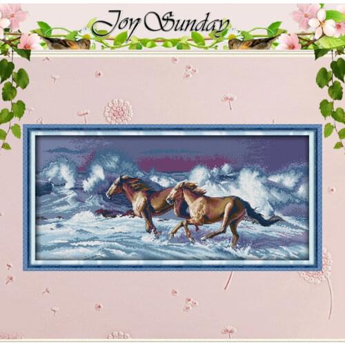 A Galloping Horse (3) Patterns Counted Cross Stitch 11CT 14CT Cross Stitch Sets Chinese Cross-stitch Kits Embroidery Needlework