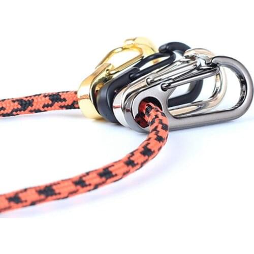 10 pcs/lot Mini Spring Backpack Clasps Climbing Carabiners EDC Keychain Camping Bottle Hooks Paracord bag buckles