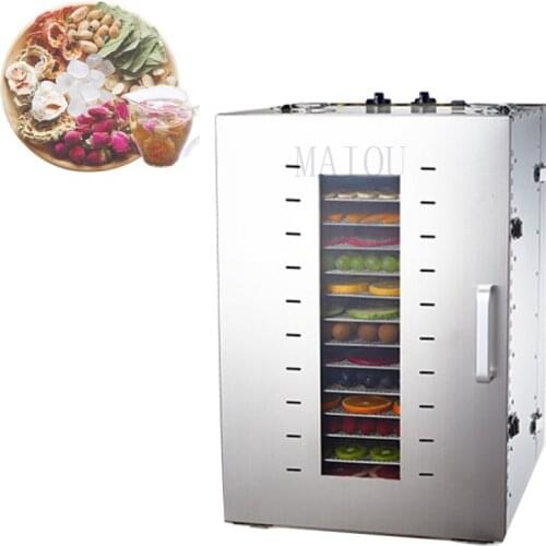 16-Layers Food Dehydrator Vegetable Fruit Dryer Stainless Steel Commercial Food Drying Machine For Seafood Tea Chicken Ect