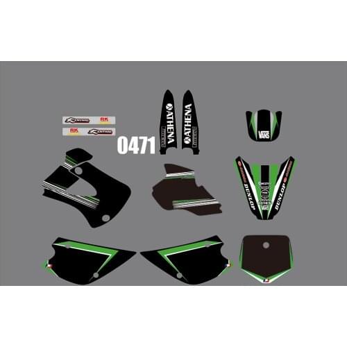 3M 0471 Motorcycle Team Graphic Decal Stiker Kits for Kawasaki KX85-100 1998-2000 dirt bike sticker for Kawasaki KX85