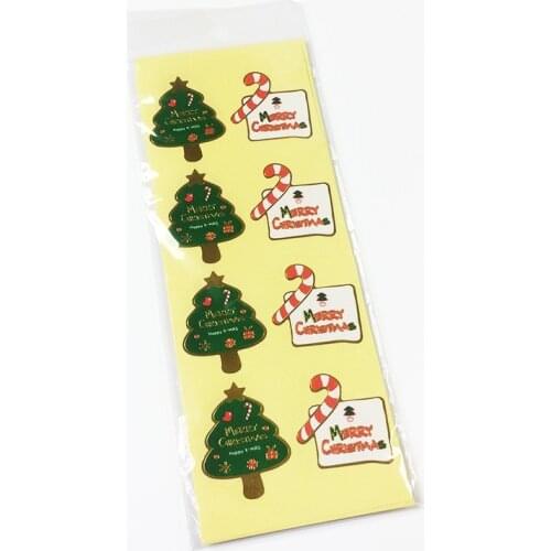 800PCS/Lot Merry Christmas tree Theme series Seal Sticker Gift DIY baking packaging Label