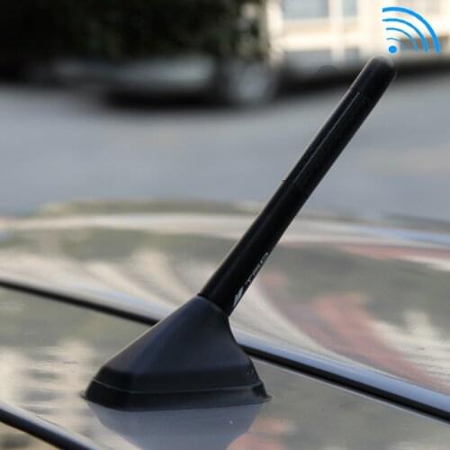 Alijunda Carbon fiber short antenna radio antenna for Skoda Octavia Fabia Rapid Superb Yeti Roomster