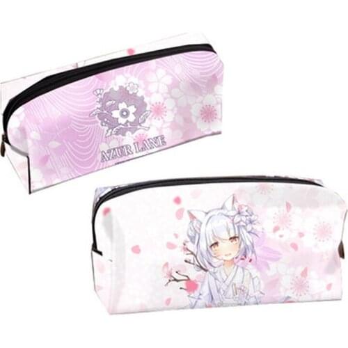 Azur Lane Ship B JK Unicorn Snow Nagato Cosplay Student School Pen Bag Pencil Case Cosmetic Storage Unisex Daily Casual Gifts