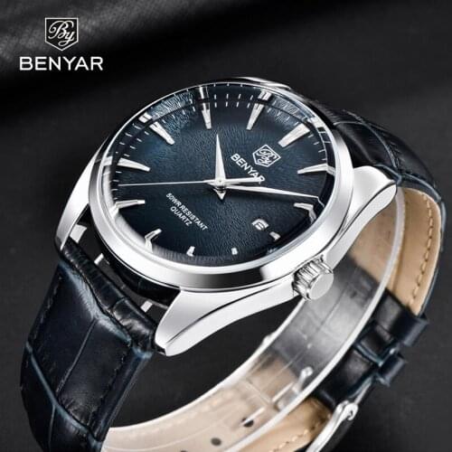 BENYAR Design 2021 New Top Casual Fashion Mens Quartz Sports Watches Multifunctional Waterproof Calendar Luminous Pointer Watch
