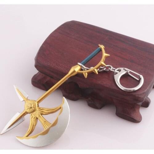 The Seven Deadly Sins Escanor Rhitta Keychain Nanatsu no Taizai Axe Bottle Opener Key Chain for Men Escanor Cosplay Jewelry