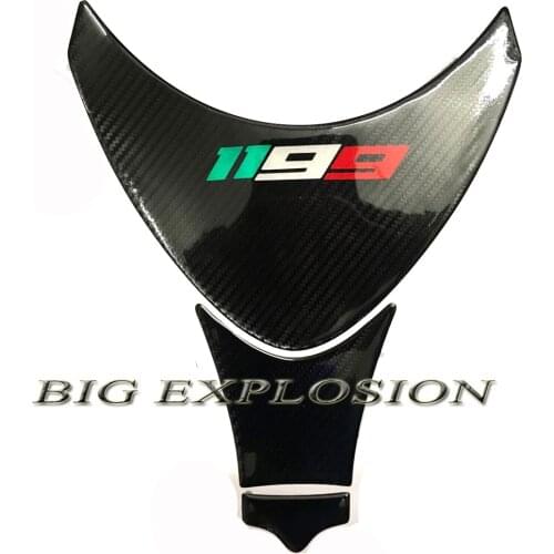 For Ducati Panigale 1199 2012 13 14 15 Motorcycle Tank Sticker Decals 3D Tank Pad Fish Bone Sticker Tank Pad Protection