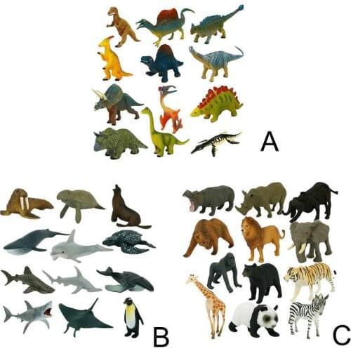 Animal Figurines Simulation Mini Model Childrens Marine Toys Science Popular World Dinosaur Life I7H9