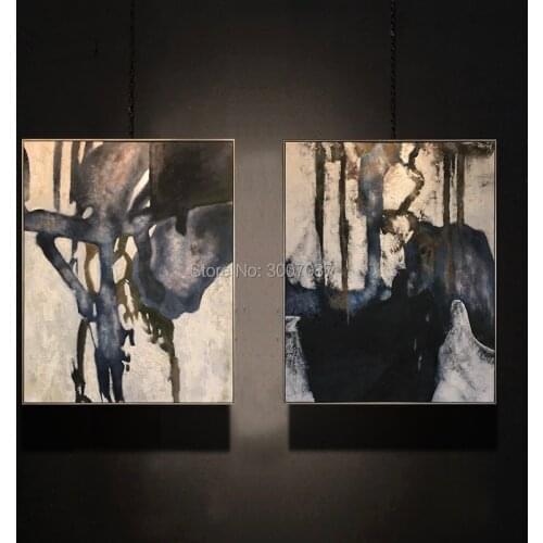 Large Size 100% Hand Painted Abstract Canvas Oil Painting Wall Pictures Wall Art For Living Room Modern no frame Ship by DHL UPS