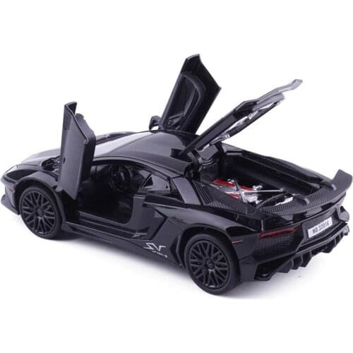 1/32 scale mini alloy sound and light car toy diecast pull back metal model toy sports car adult gift collection display boxed