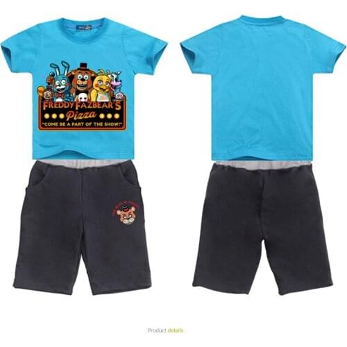 Fashion New Summer Baby Boy Clothes Cartoon Five Print Kid Girl Children Cotton Top Tee Short Sleeve T-Shirts+Shorts 2Pcs Set