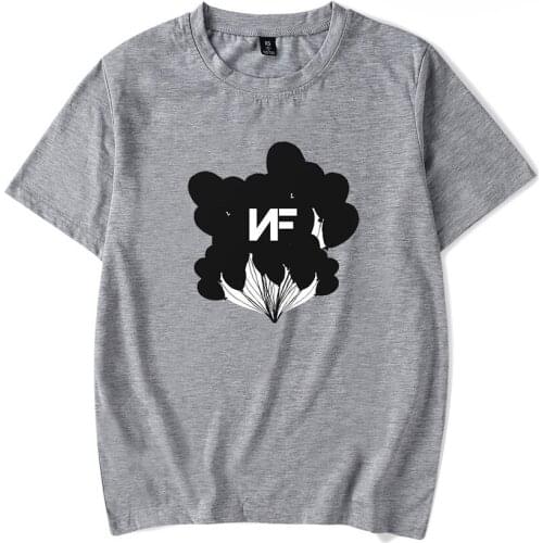 Fashion Hip Hop Tops NF T shirt Men Women Fashion Rapper Boys Girls Harajuku Short Sleeve Kids Tees Casual Cool Gray t-shirt