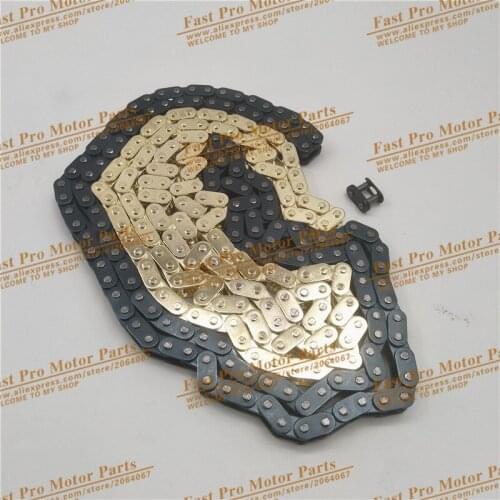 Motorcycle Parts T8F chain with Spare Master Link For Mini Dirt BIKE Quad ATV 47cc 49cc Minimoto Pocket Bikes 136 links