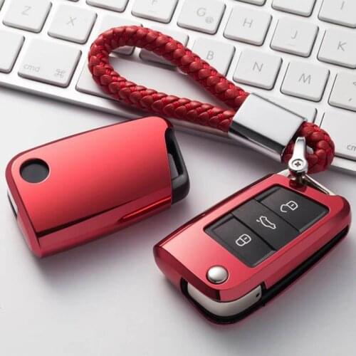 Soft TPU Car Key Cover Case For Volkswagen VW Golf 7 mk7 Seat Ibiza Leon FR 2 Altea Aztec Tiguan mk2 For Skoda Octavia A7 Kodiaq