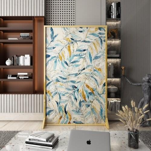 European style simple and light luxury art screen living room bedroom block porch office home mobile metal screen