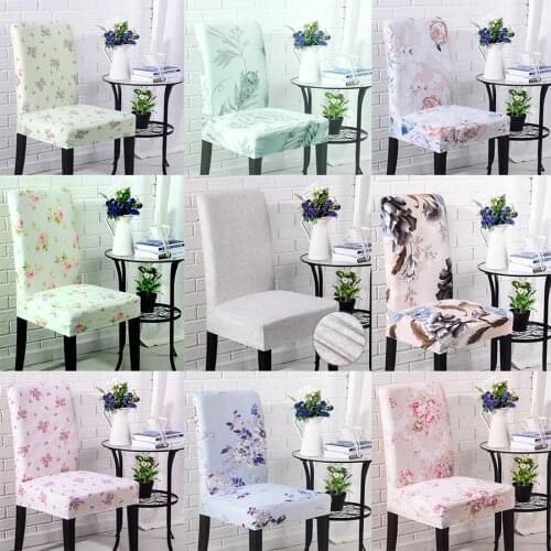 Mylb Chair Cover Spandex Kitchen Slipcover Removable Anti-dirty Seat Cover for Banquet Wedding Dinner Restaurant housse