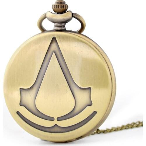 Antique Vintage Retro Pocket Watches Pendant Necklace Chain Women Mens Gifts