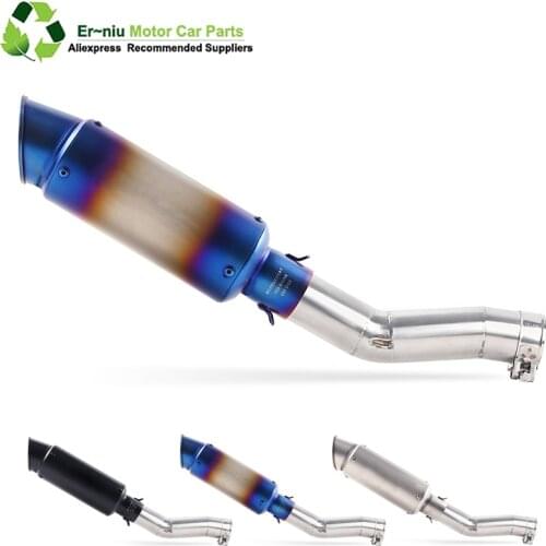 Slip-On Exhaust For Suzuki SFV650 SFV 650 Gladius 2009-2015 Motorcycle Exhaust Muffler Escape Modified Middle Pipe DB-killer