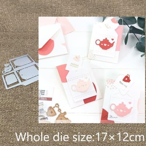 XLDesign Craft Metal Cutting Dies stencil mold Teacup envelope decoration scrapbook Album Paper Card Craft Embossing die cuts