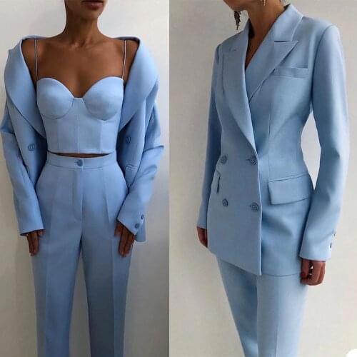 Yiwumensa Women's Blue Jackets