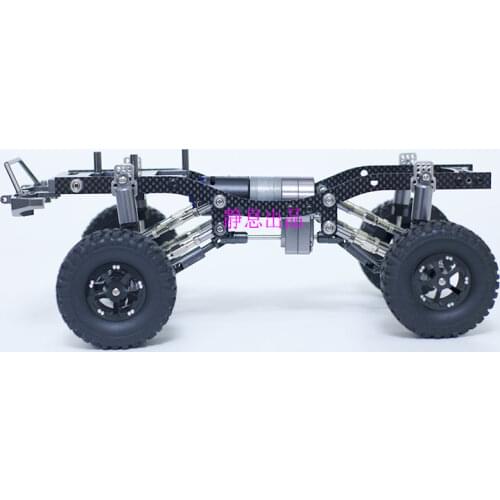 WPL C14 C24 1/16 RC Car spare parts Modified metal upgrade car frame carbon fiber girders