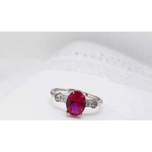 WYJZY Korean fashion crystal womens open silver ring creative classic wedding ring size adjustment range US 6-7