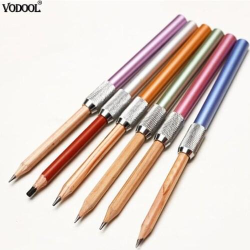 1pc Metal Single Head Pencil Extender Holder Sketch School Office Art Write Tool for Students Gifts Random Color Dropshipping